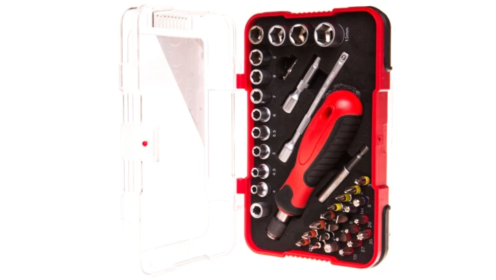 KPL. 39CZ WKRĘTAK,PRZEDŁUŻKI, NASADKI, GROTY PCV BOX MN-14-205