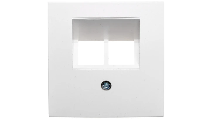 Berker B1/B3/B7 Płytka czołowa podwójna do gniazda przyłączeniowego UAE biała 14091909