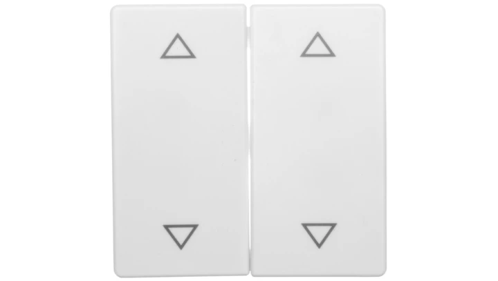 Berker Q.1 Klawisze z nadrukiem symbolu /strzałki/ śnieżnobiały aksamit 16446089 /2szt./