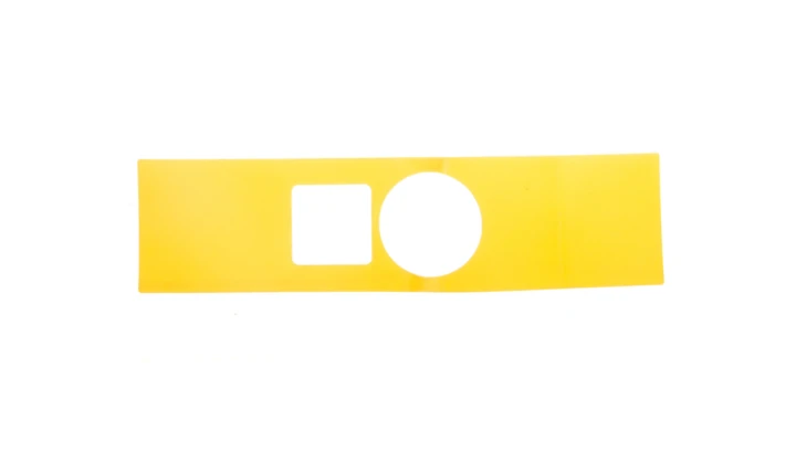 Etykieta żółta do kaset samoprzylepna 150x38mm z wycieciem 22x22mm bez opisu SIRIUS ACT 3SU1900-0BF31-0AA0