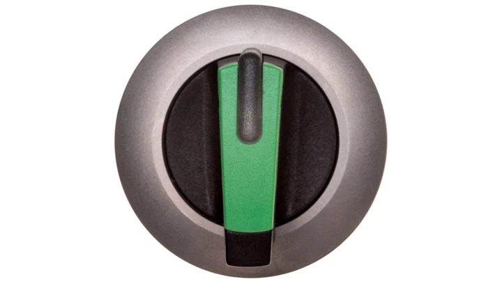 Napęd przełącznika 3 położeniowy I-O-II 30mm zielony podświetlany bez samopowrotu metal mat IP69k Sirius ACT 3SU1062-2DL40-0AA0