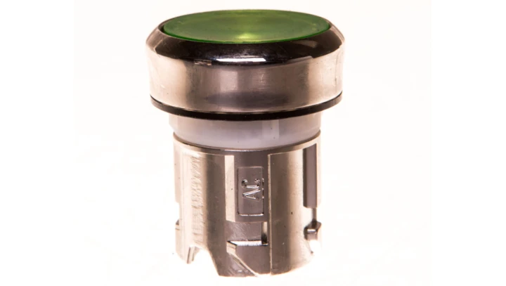 Napęd przycisku 22mm zielony z podświetleniem bez samopowrotu metalowy IP69k Sirius ACT 3SU1051-0AA40-0AA0