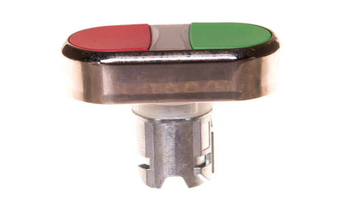 Napęd przycisku podwójnego 22mm zielony i czerwony metalowy IP69k Sirius ACT 3SU1050-3AB42-0AA0