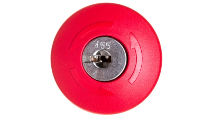 Przycisk bezpieczeństwa 22mm z zamkiem Ronis nr SB30 metal czerwony 40mm 2 klucze IP69k SIRIUS ACT 3SU1050-1HG20-0AA0