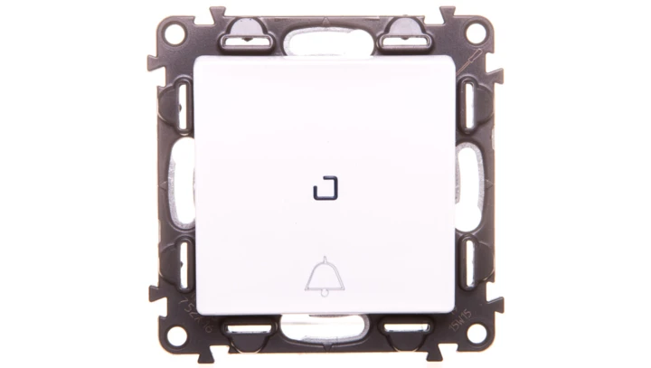 VALENA LIFE Przycsik /dzwonek/ z podświetleniem biały 752116