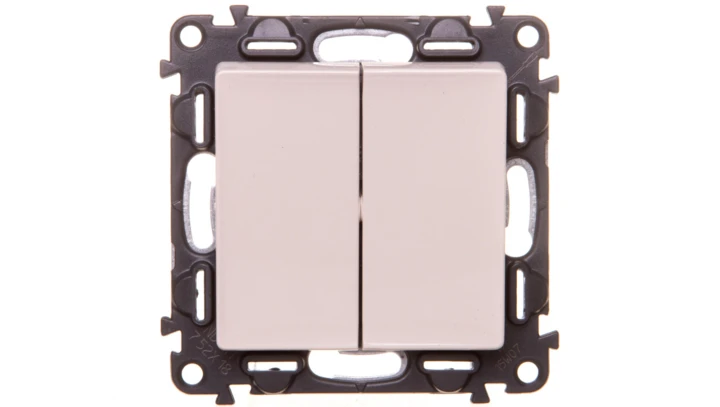 VALENA LIFE Przycisk przełączny podwójny kremowy 752218