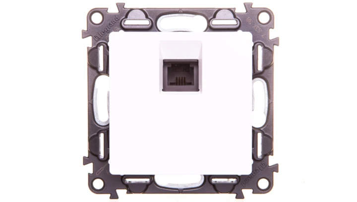 VALENA LIFE Gniazdo telefoniczne pojedyncze RJ11 biały 753138