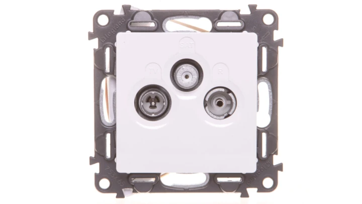 VALENA LIFE Gniazdo antenowe RTV/SAT przelotowe biały 753165