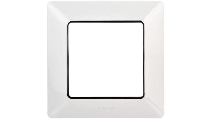 VALENA LIFE Ramka pojedyncza biała/chrom 754031