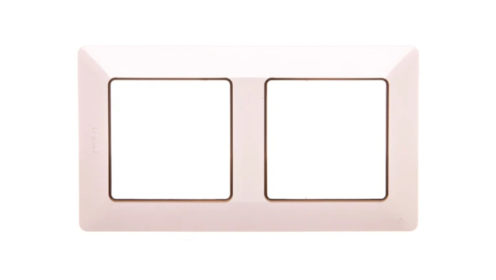 VALENA LIFE Ramka podwójna kremowa/złota 754062