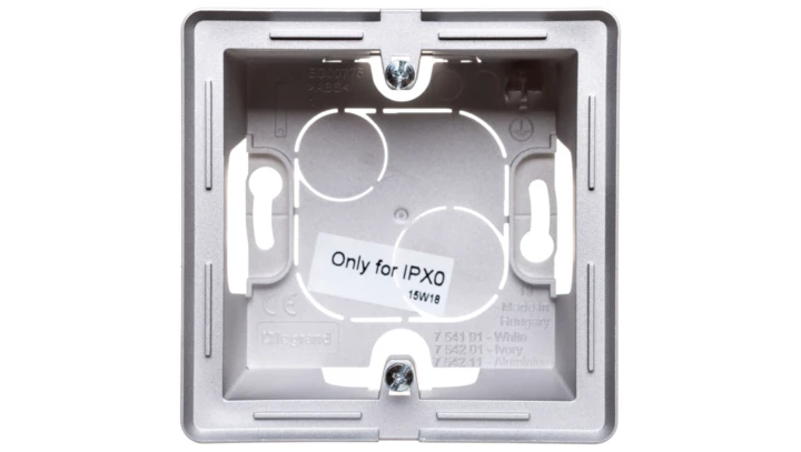 VALENA LIFE Puszka natynkowa pojedyncza aluminium 754211