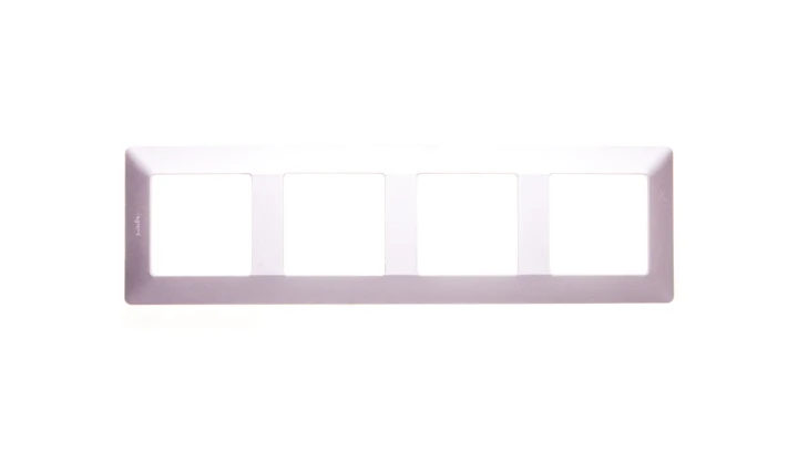 VALENA LIFE Ramka poczwórna aluminium 754134