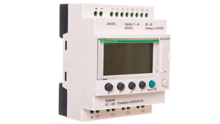 Sterownik Zelio 2 12we 4wy 24V AC RTC/LCD SR2B122BD