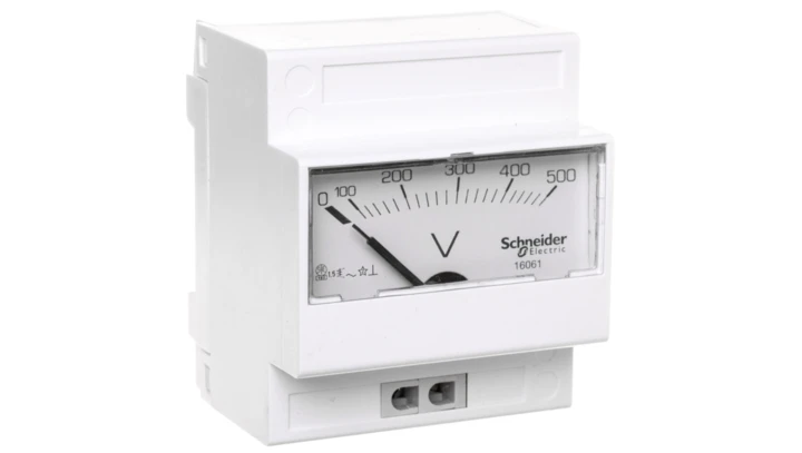 Woltomierz 1-fazowy analogowy modułowy 0-500V VLT 16061