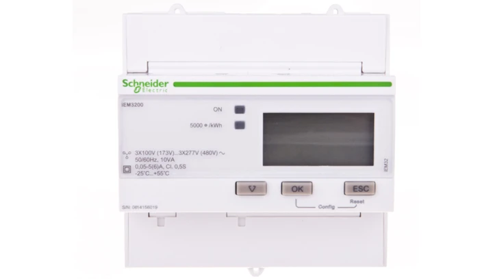 Licznik energii elektrycznej 1/3-fazowy 5A przekładnik 100-277/173-480V kl.0,5S cyfrowy iEM3200 CT A9MEM3200