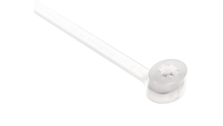 Opaska kablowa 100x2,5 biała 2-LOCK zęby stalowe BMTB1025 /100szt./