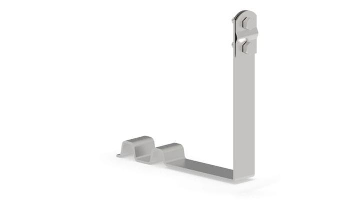 Uchwyt drutu odgromowego pod dachówkę z zamkiem skręcany nierdzewny 10.5/S NI /91006005/