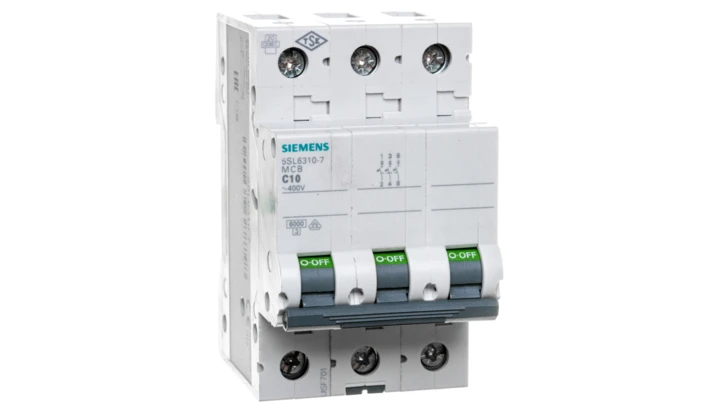 Wyłącznik nadprądowy 3P C 10A 6kA AC 5SL6310-7