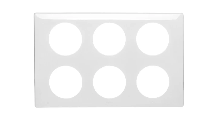 CELIANE Ramka sześciokrotna (2x3moduły) biała 068609