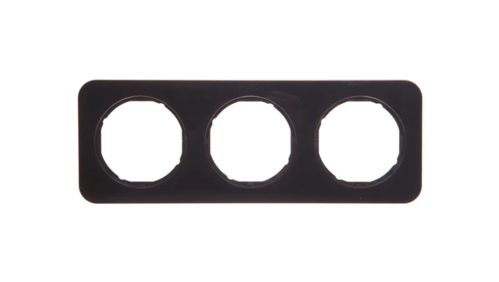Berker R.1 Ramka potrójna pozioma/pionowa IP20 czarna 10132145