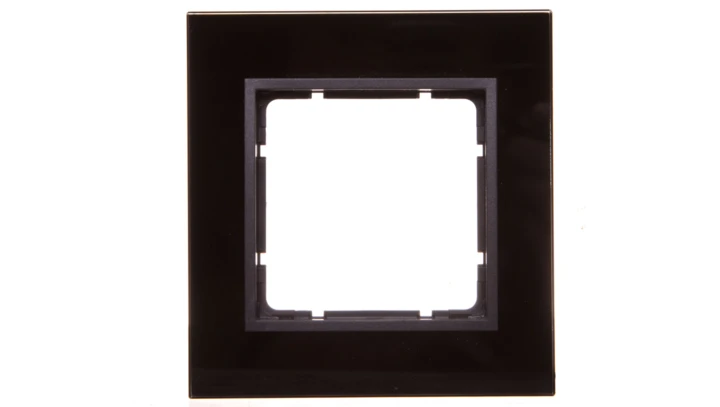 Berker B7 GLAS Ramka pojedyncza pozioma/ pionowa szklana antracytowa 10116616