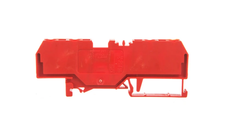 Złączka 4-przewodowa 4mm2 czerwona 281-663 /50szt./