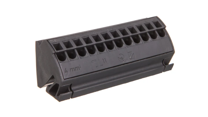 Blok potencjałowy 4mm2 ciemnoszary 812-102