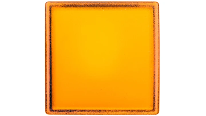 Główka lampki sygnalizacyjnej 30x30mm kwadratowa 22mm żółta ZB5CV053