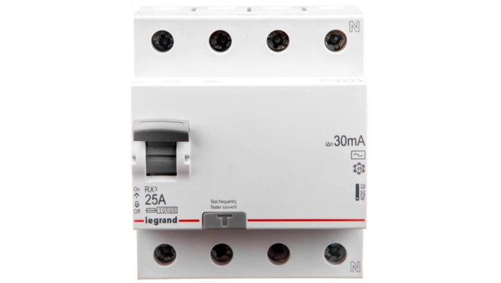 Wyłącznik różnicowoprądowy 4P 25A 0,03A typ AC P304 RX3 402062
