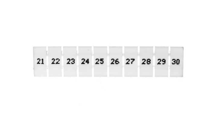 Oznacznik do złączek EZU-5/21-30 biały R34RR-07060001410 /100szt/