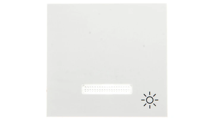 Lumina Klawisz kontrolny z symbolem Światło” z soczewką biały WL6120