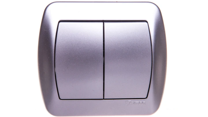 Simon Akord Łącznik schodowy podwójny aluminium metalizowane AW6/2/26