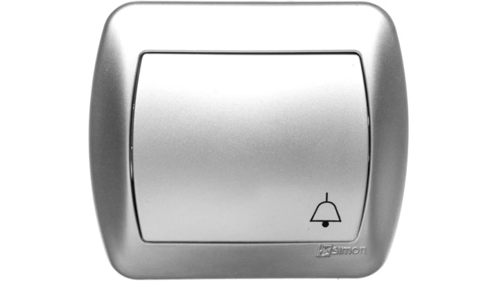 Simon Akord Przycisk /dzwonek/ aluminium metaliowane AD1/26