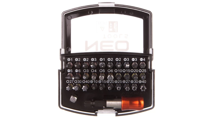 Końcówki wkrętakowe z uchwytem /zestaw 32szt./ 06-106