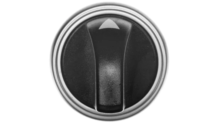 Napęd przełącznika 3 położeniowy 1-0-2 czarny bez samopowrotu LPCS130