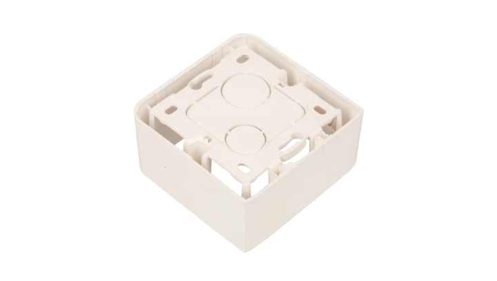 MOSAIC Puszka natynkowa pojedyncza /2moduły/ biała 080281