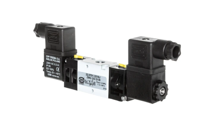 Zawór rozdzielający 230V AC 1MPa ZMG 3/2 bistabilnie G1/8 22.0701.3218J