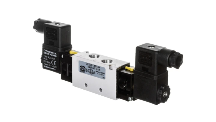 Zawór rozdzielający 110V AC 1MPa ZMG 5/2 G1/4 22.0701.5214H