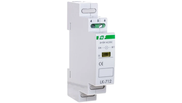 Lampka modułowa 1-fazowa żółta 5-10V AC/DC LK-712Y-5-10V