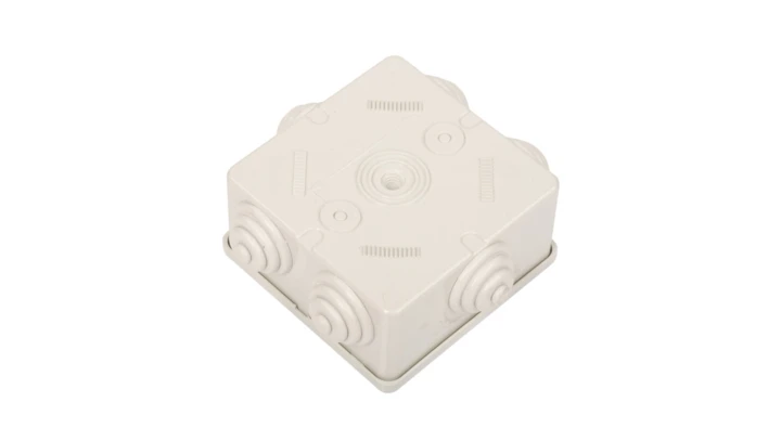 Puszka n/t 80x80x40 tworzywo IP44 szara GW44003