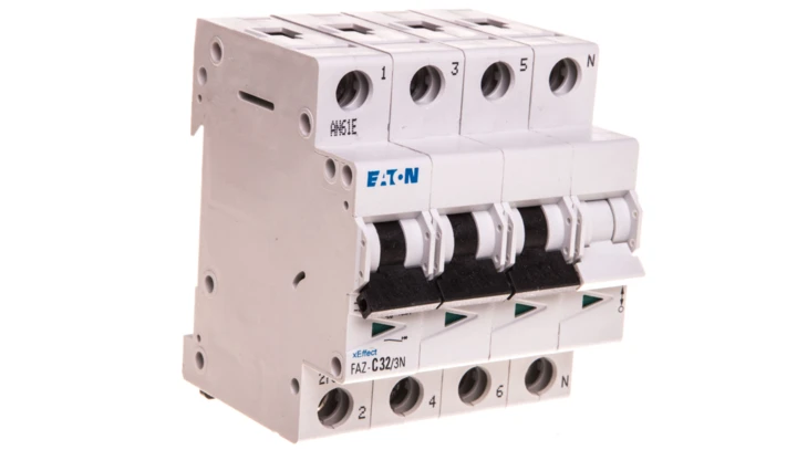 Wyłącznik nadprądowy 3P+N C 32A 15kA AC FAZ C32/3N 278978