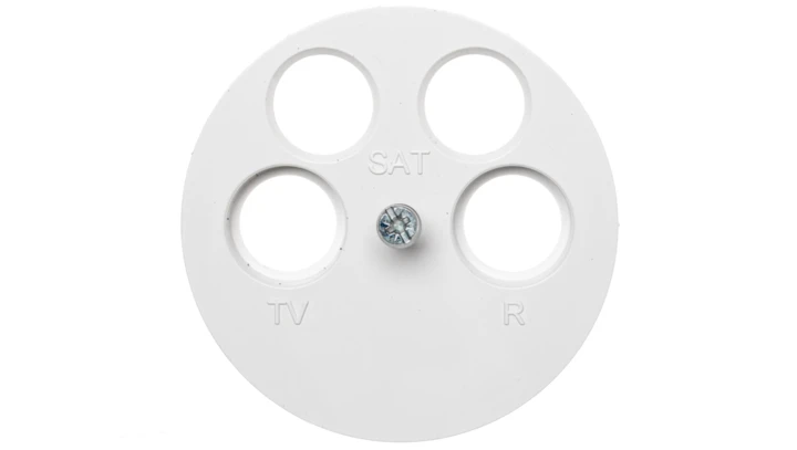 Berker R.1/R.3 Element centralny do gniazda antenowego 4-wyjściowego biały 14842089