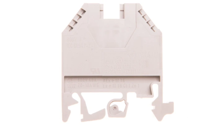 Zacisk szeregowy instalacyjny fazowy 4mm2 polamidowy szary KXA04LH