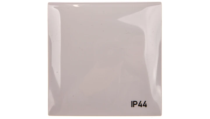 Integro Flow Ramka pojedyncza z pokrywą z nadrukiem IP44 szara 918282597