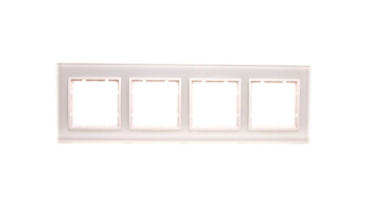 Berker B.7 Glas Ramka szklana poczwórna śnieżnobiała 10146909
