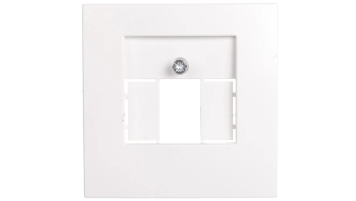 Berker B.1/B.3/B.7 Glas Element centralny do gniazda TAE i głośnikowego śnieżnobiały 10331909