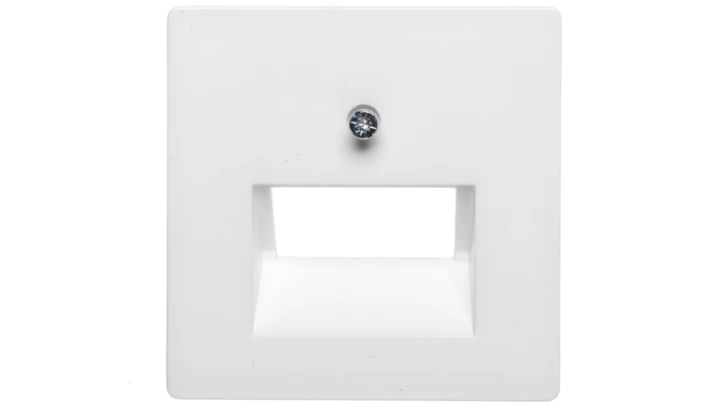 Berker Q.1 Element centralny do gniazda przyłączeniowego UAE podwójnego śnieżnobiały aksamit 14096089
