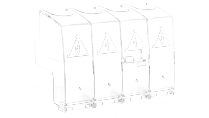 Osłona przyłączy górna i dolna 4P dla rozłączników rozmiar 4 HZC218