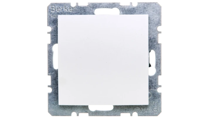 Berker B.Kwadrat Zaślepka z elementem centralnym śnieżnobiała 6710091909