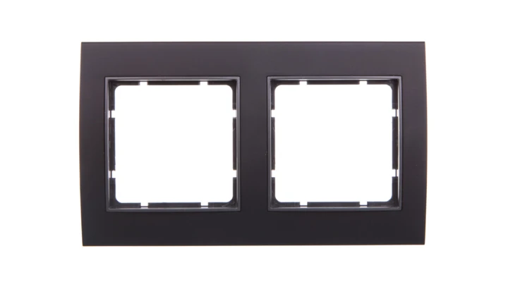 Berker B.3 Ramka podwójna aluminium czarny/antracyt 10123005